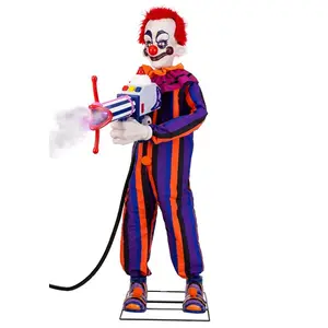 5.6FT Animated Rudy Killer Klowns from Outer Space Decoration - Tekky