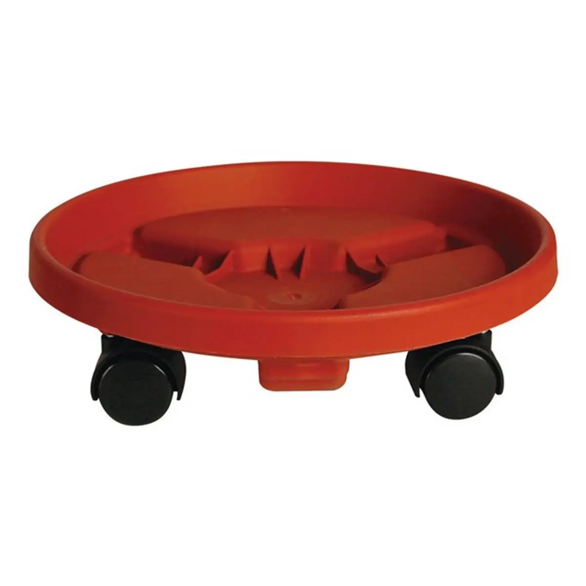 Fiskars 95122C 12 in. Terracotta Color Round Planter Caddy