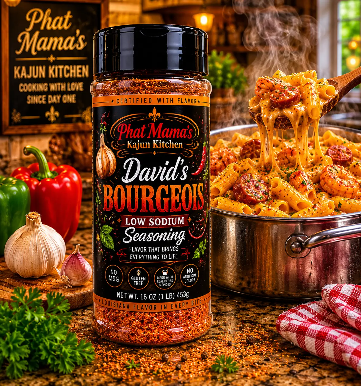 Phat Mama's - David's Bourgeois Seasoning Low Sodium