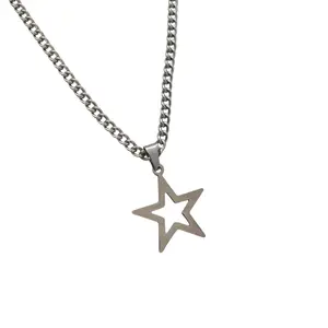 Pentagram Star Pendant Necklace for Women