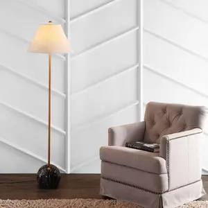 JONATHAN Y Miami Modern Minimalist Resin/Metal LED Floor Lampite; for Living Room,Bedroom, Kitchen, Office