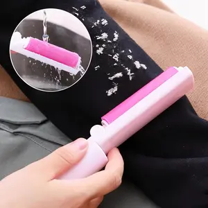 Pwest Portable Reusable Lint Roller - Foldable, Washable, Hair & Dust Remover for Clothes, Easy-Clean Design, Travel-Friendly