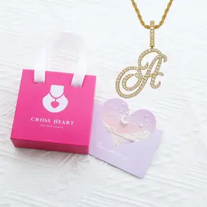 Elegant Floral 26-Letter Alphabet Pendant with Zircon Initials Necklace - Gift-Wrapped , Perfect Classic Jewelry for Women Chains