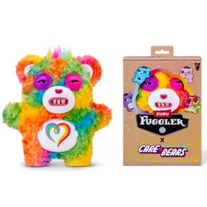 Zuru Fuggler Care Bears Togetherness Bear Rainbow Funny Ugly Monster Plush Toy 9 Inch