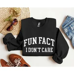 Fun Fact - Do Not Care - Unisex Heavy Blend Crewneck Sweatshirt