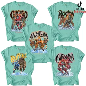 Comfort Colors Seafoam. Skeleton Hockey T-shirts - DEAD THREADS ORIGINAL PTS
