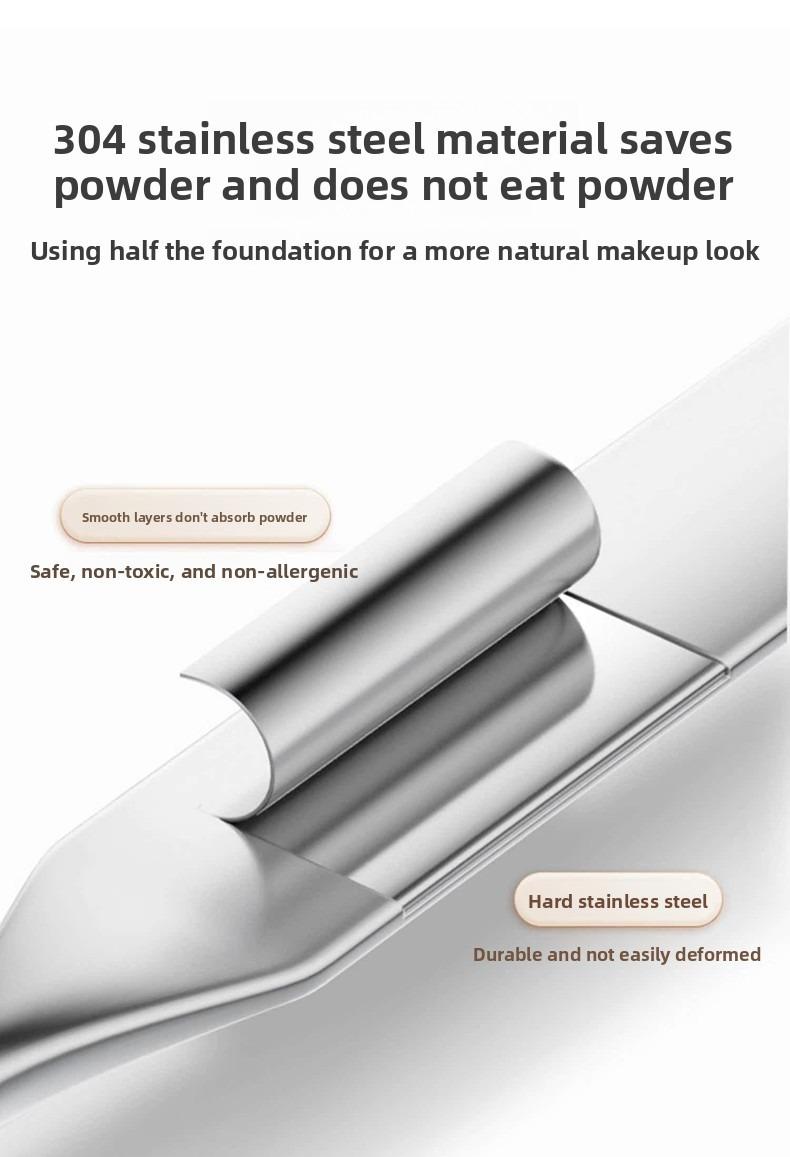 Stainless steel foundation brush, mask mud mask, brush, foundation liquid blending stick, makeup tools