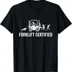 Forklift Certified Shirt, Funny Certified Forklift Operator T-Shirt Graphic tees