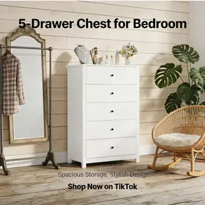LH-Fabric Storage Tower Chest of Drawers Tall Wooden Cabinet with Deep Drawers Modern 5 Drawer Dresser for Bedroom Living Room Entryway Hallway Kids Room Natural Oak Gray Full Size Upholstered Daybed Trundle Mobile Standing Desk Wheels sand table