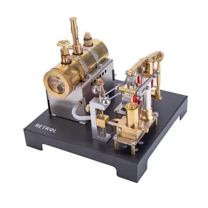 RETROL DIY Steam Beam Engine Model with Boiler & Centrifugal Flyball Governor Model Assembly Kit