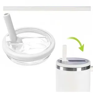 Tumbler Lid Replacement 40 oz, Only for Stanley Quencher H2.0 Cup Accessories, Spill-Proof Design, High-End Heat-Resistant Material