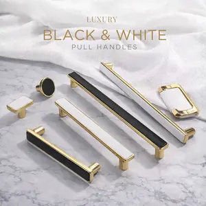 Cabinet Pulls Hardware Furniture Handles Kitchen Wardrobe Drawer Dresser Door Knobs Pull Handle Modern  Hardware Mixed color A05962 A05929