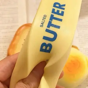 Squishy Simulated Butter Stick Soft Sensory Toy for Adults Stress Relief Office Home Use Birthday Parties Summer Occasions Gifts Carnival Christmas Stocking Stuffers