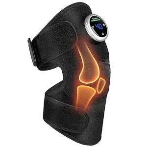 Cordless Knee & Shoulder Massager with Heat -3 Vibration Modes, 5 Temperature Options