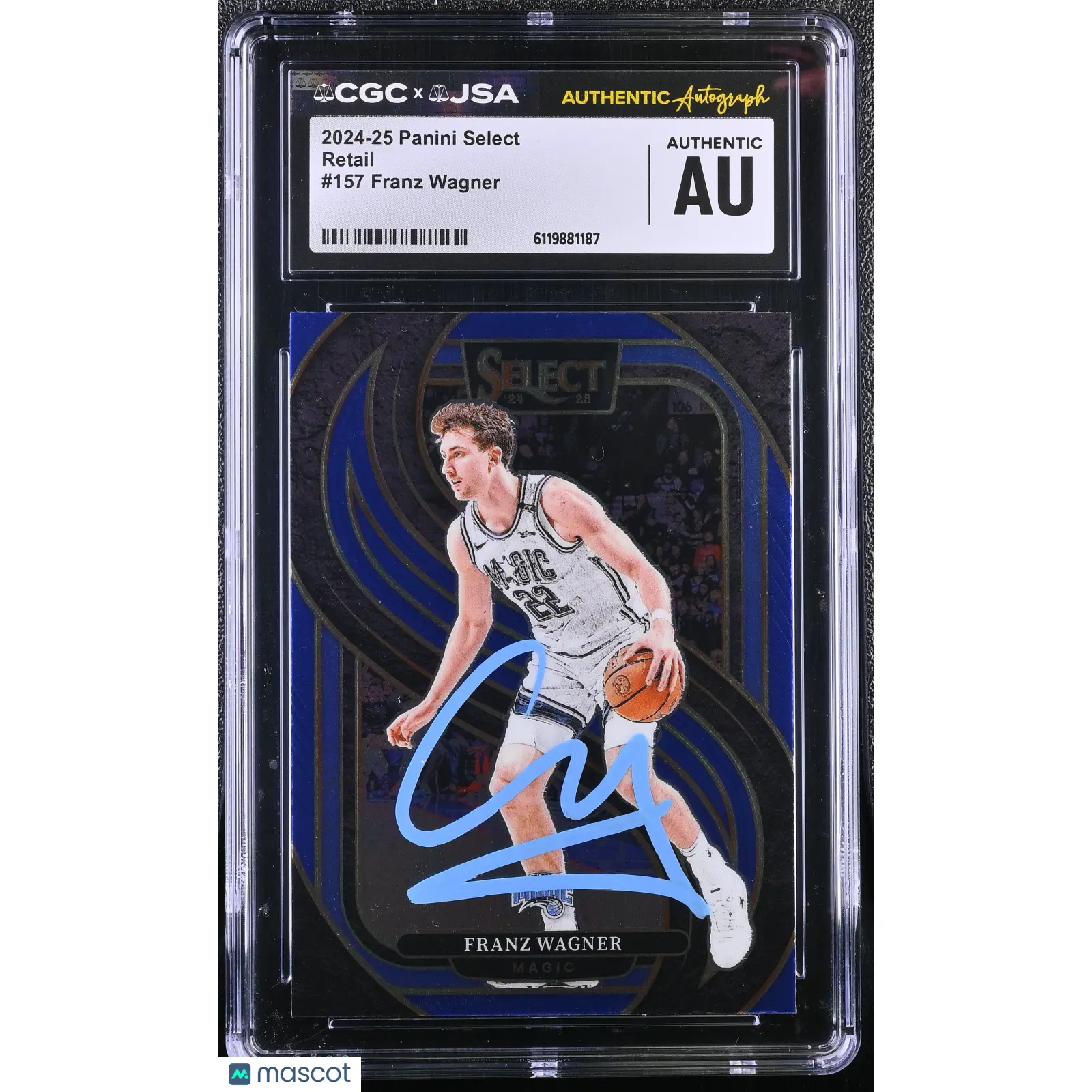 Franz Wagner 2024-25 Panini Select #157 Retail Signed Card CGC Auth JSA Auto Aut
