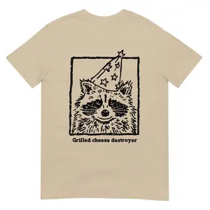 [Sale 50%] Grilled Cheese Destroyer T-Shirt, Funny Foodie Graphic Tee