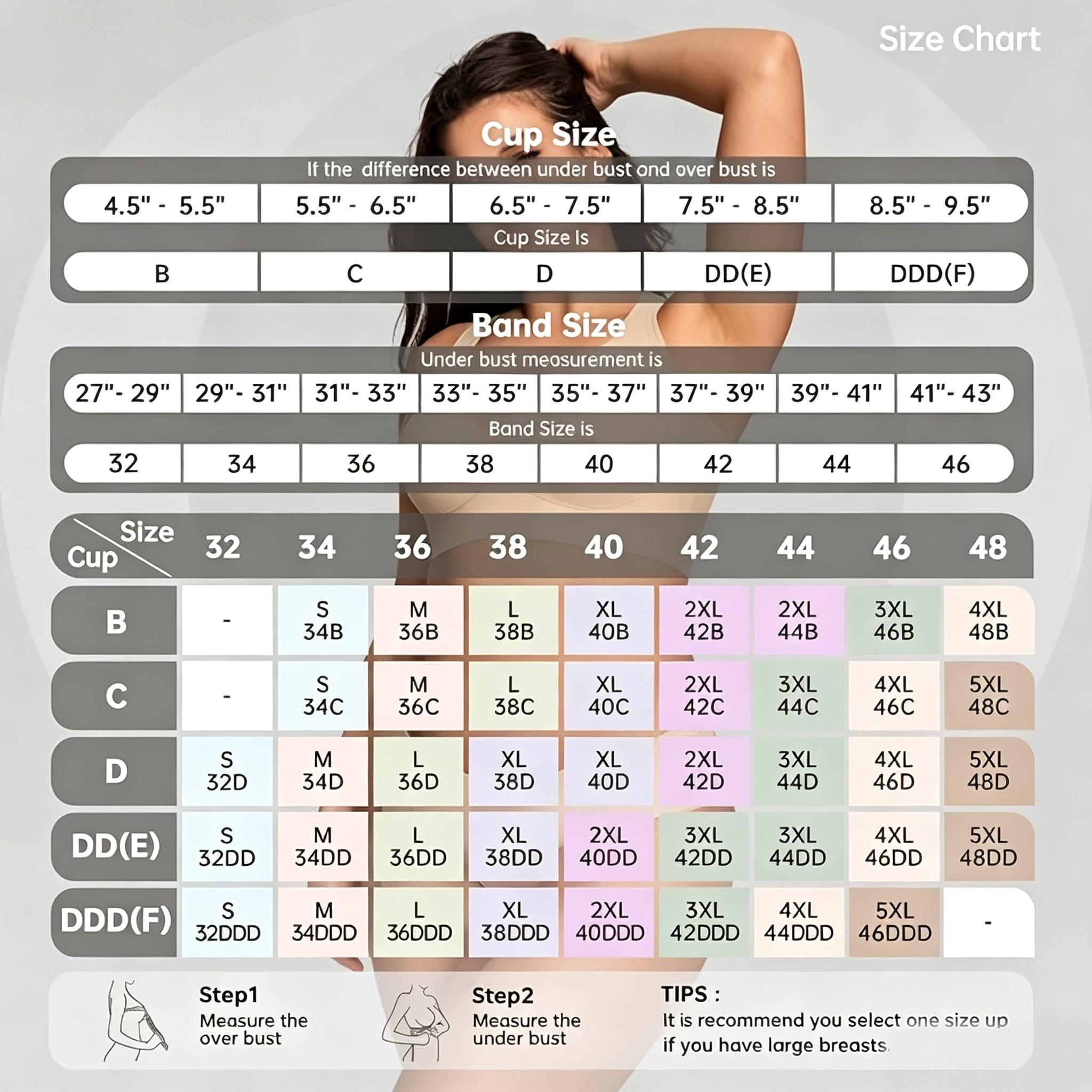 CUTEIO Women’s Wireless Knit Dot Backless Lightweight Push-Up Full Cup Seamless Everyday Tops Lingerie - BE1731, Fits