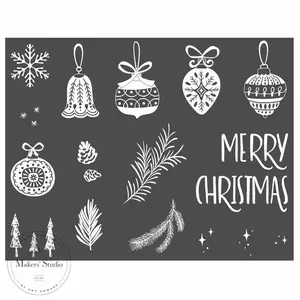 My Favorite Christmas Ornament - Mesh Stencil 8.5x11