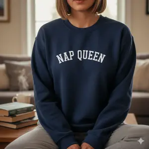 Nap Queen Sweatshirt Classic Cotton 100% Cotton Structured Look for Layered Streetwear Outfits