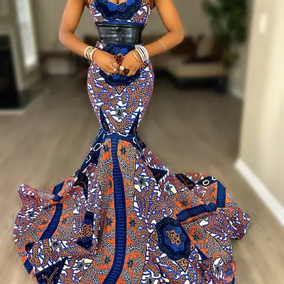open lace back dress Dashiki Maxi Bridal Prom Dress