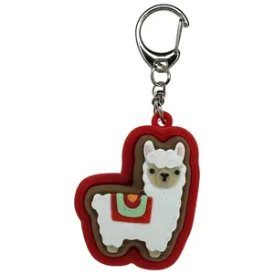 Llama Fidget Clicker Keychain Accessory Stress Relief Cute Must Have Animal ADHD Clip Durable Lightweight Interactive Clicker Perfect Gift