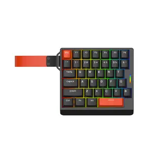 EPOMAKER HE30 One-Handed Hall Effect Keyboard 8K Polling & 0.125ms SOCD & Snap Key Adjustable Trigger PBT Keycap RGB Bcklight Custom Software Wired Gaming Keyboard for PC/Mac keyboards for gaming creamy keyboard TikTokShopSpringGlowUp