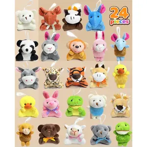 24-Pack Mini Stuffed Animals – Small Plush Keychains for Kids, Classroom Prizes, Party Favors & Easter Basket Stuffers