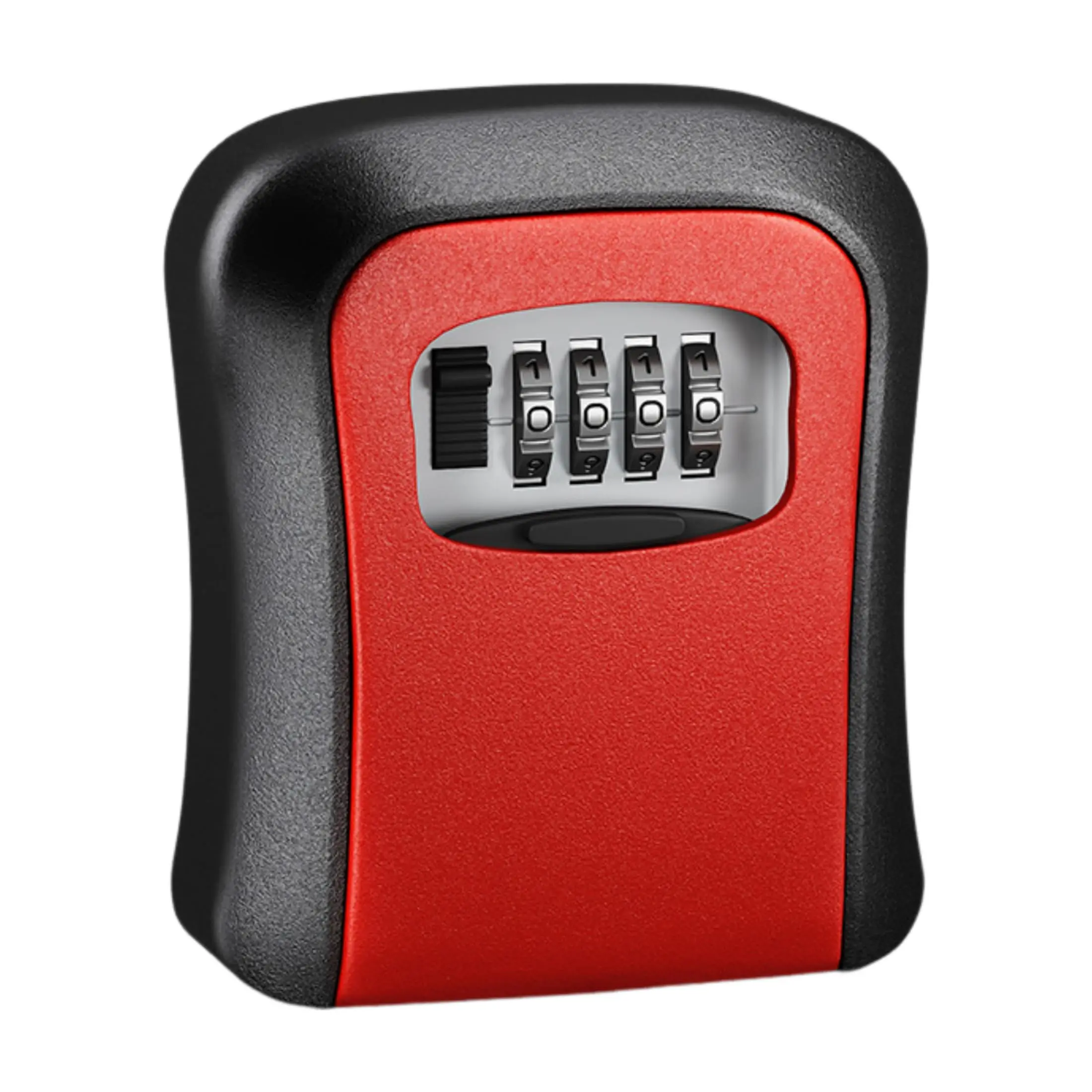 Secure Wall Mount Key Lock Box with 4-Digit Password Protection - Outdoor Key Safe for Keys