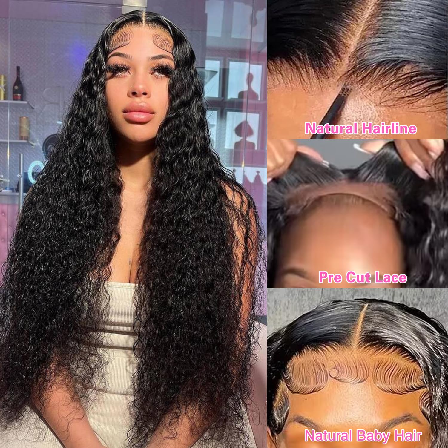 SheReigns Hair Glueless Wig Human Hair Deep Wave 5x5 Pre Cut Lace Wig Human Hair Ready To Wear Lace Closure Wigs for Women 13x4  Transparent Lace Front Wig #TikTokShopFallDealsForYou #TikTokShopHolidayHaul