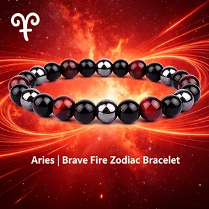 Viral Gen Z Jewelry Must Have Astrology Accessory Natural Crystal Beaded Zodiac Bracelet Daily Work Casual Outings Everyday Wear Good Fortune Lucky Charm All 12 Star Signs Available Spiritual Healing Crystal Bracelet Gift For Women