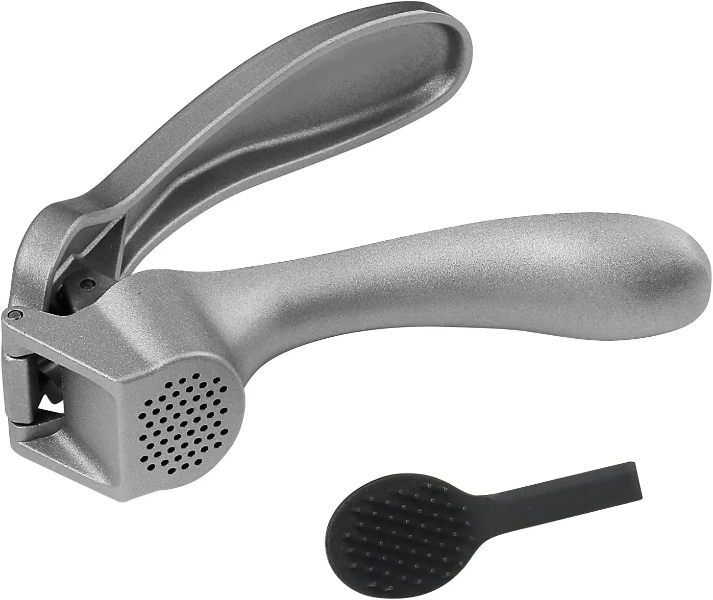 Pampered Chef Garlic Crusher – No-Peel Stainless Steel Press