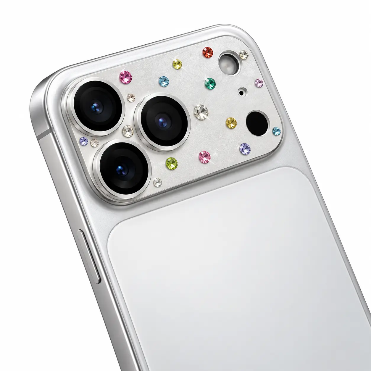 Colorful Diamond Camera Lens Protector Compatible with iPhone 17 Pro & 18 Pro Max, , Full Coverage Scratch-Resistant HD Lens Cover, Bling Rhinestone Camera Guard Accessory