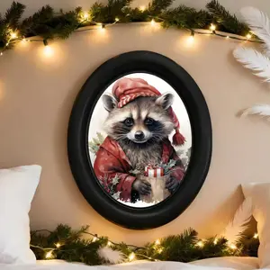 Gothic Victorian Snowman Wall Decor, Vintage Christmas 3D Wallpaper, Handmade Photo Transfer, Halloween/christmas/festive Home Decoration