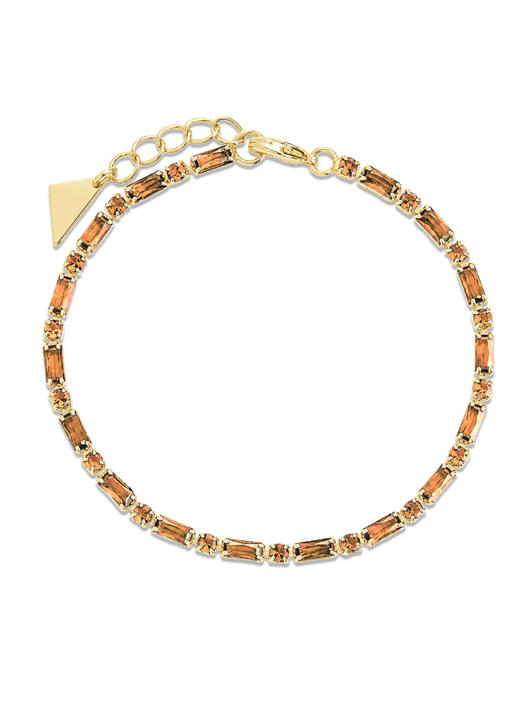 Georgia Chocolate CZ Tennis Bracelet