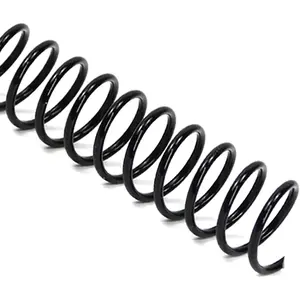 15.9mm Plastic Spiral Coil Binding 3:1 Pitch, 5/8inch, 140 Sheets Capacity Black Coil Binding Spines - Versatile for Office and Educational Tasks, Pack of 100