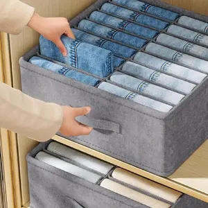 Stackable and Foldable Clothing Storage Box, Suitable for Clothing, Bedding, Travel, Clothing Storage, Home Organizing, Small Space Living, Lightweight Structure, Busy Professionals, Multi purpose Closet and Drawer Storage Box for Under Bed Storage