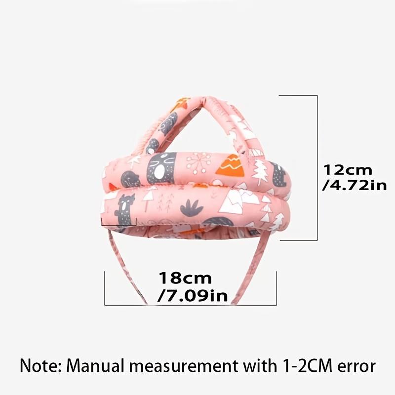 Baby Head Protector Hat - 1pc Cute Cartoon Caps with Designs, Adjustable for 6-24 Months Toddlers, Outdoor Play Walking Safety Essential, Grows with, Ideal Halloween Gift