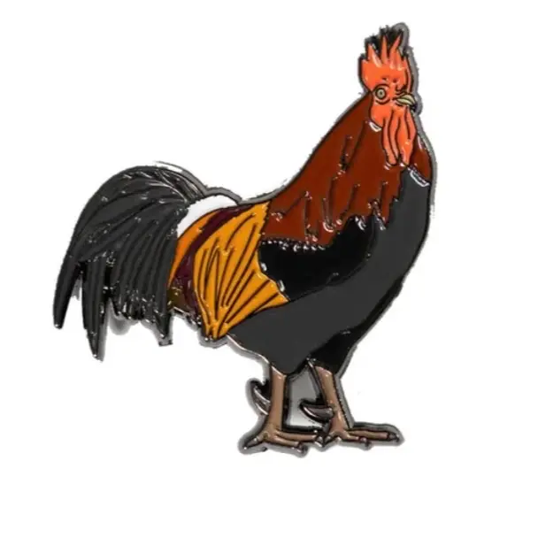 Gallo Golden Rooster Hat Pin - Unisex Durable Metal Hat Clip, Fashion Accessory, Durable Metal Pins, Long-Lasting, Elegant