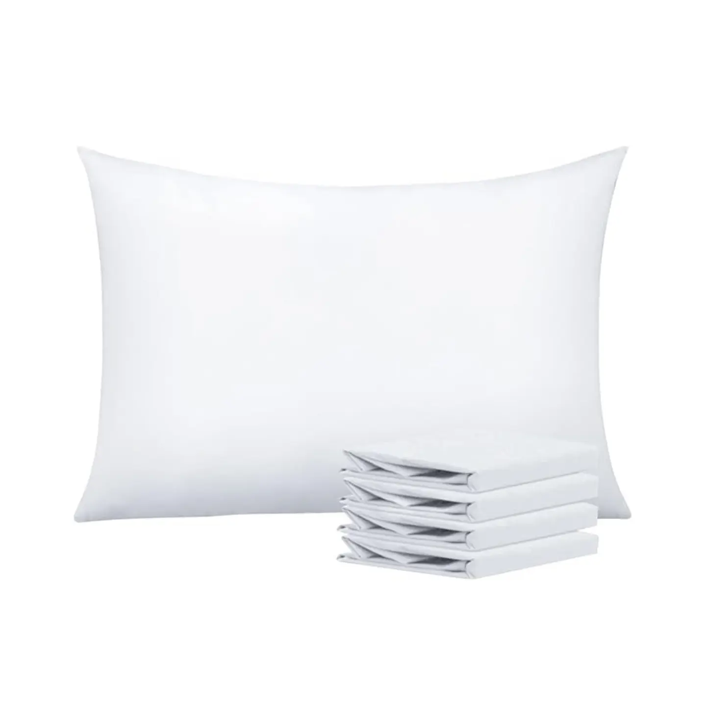 J9 | Queen Pillowcase Set - 4 Pack Brushed Microfiber 20x30 Pillowcases - Soft, Wrinkle-Free, Fade-Resistant, Stain-Resistant, White Pillowcases with Envelope Closure - 20x30 Inches, White