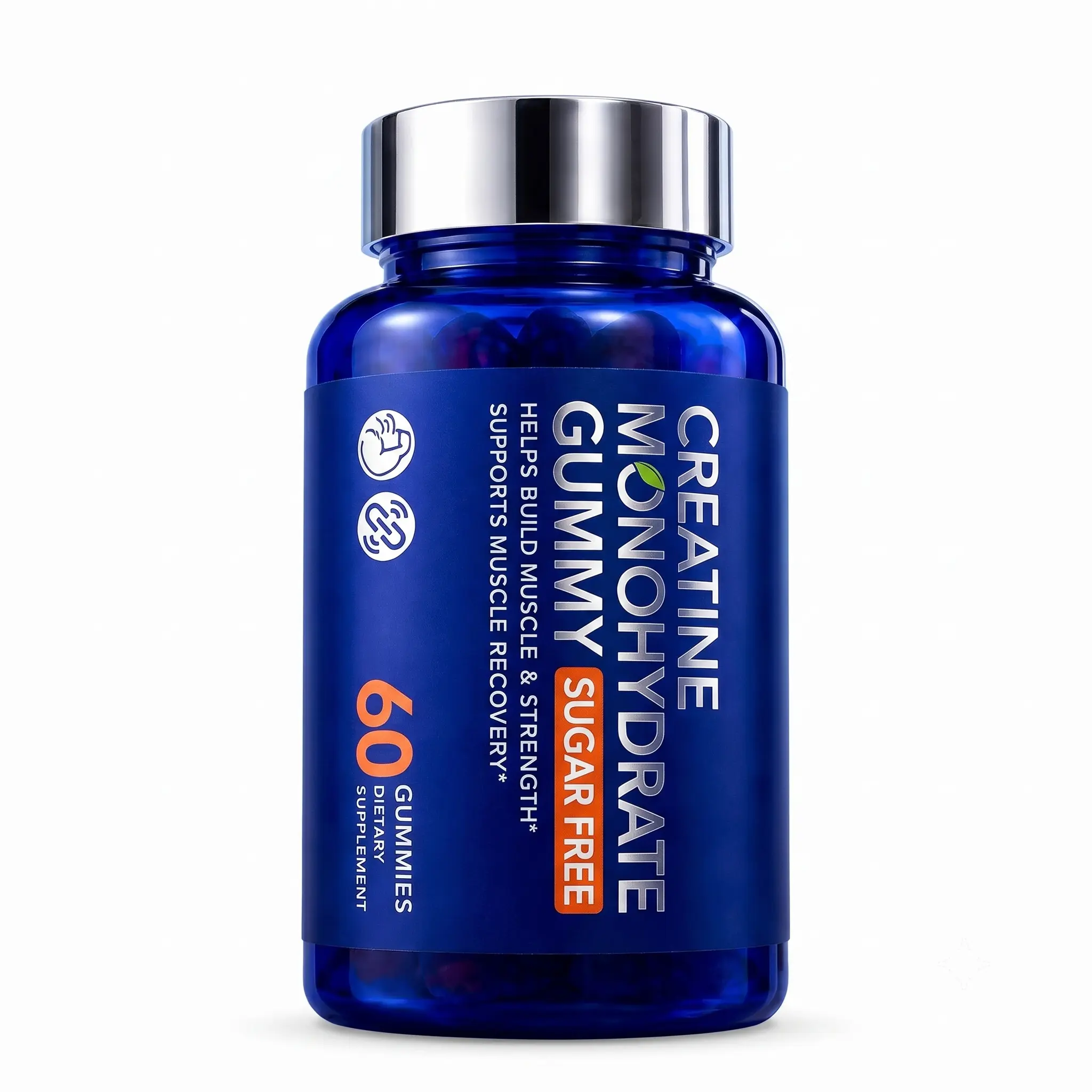 EasyTone Creatine Gummies, Creatine Monohydrate Gummies for Women & Men, Muscle & Performance,2000mg Creatine + BCAAs, 60 Gummies, Workout Routine Support ,SUGAR-FREE,NON-GMO, GMP