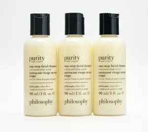 philosophy purity facial cleanser 3oz & 30ct cloths 6-pack