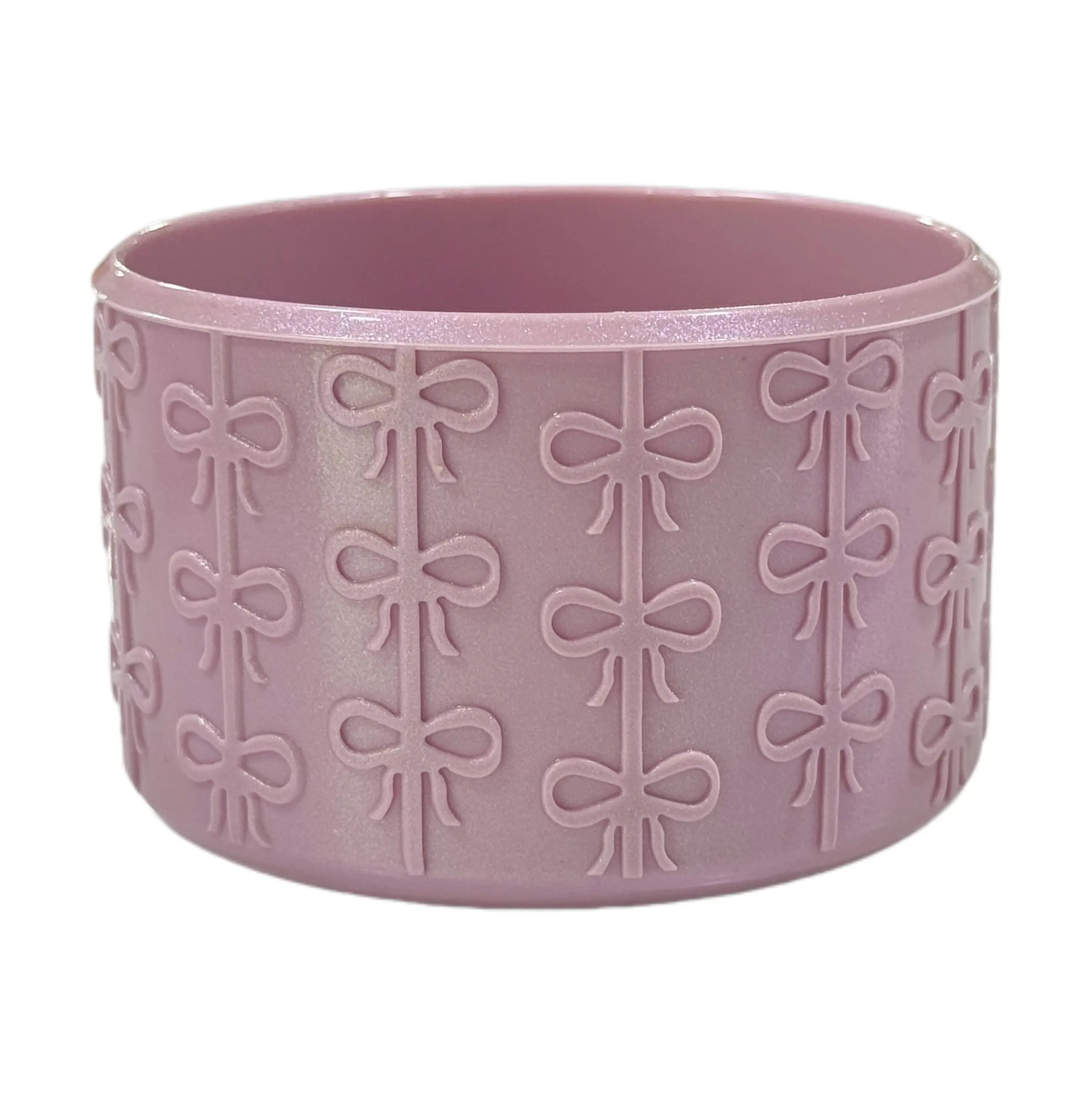 NotYourBarbiePink Shimmer Silicone boot for Tumblers