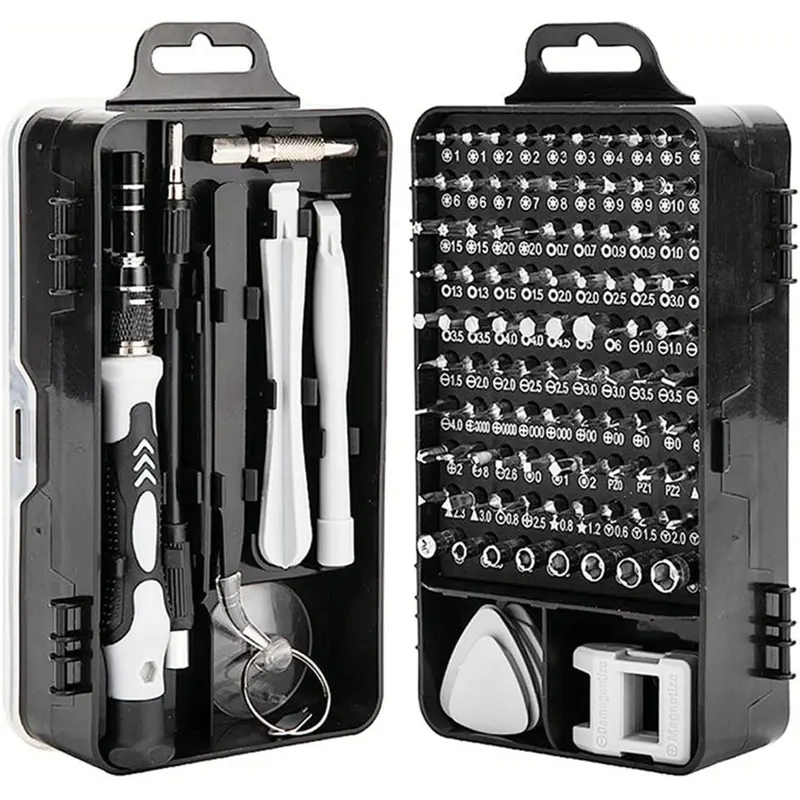 Mini Precision Screwdriver sets,Sinyiol 115 in 1 Repair Tool Kit to Fixing Phone Laptop PC Camera Electronic Watches Glasses,Switch game consoles Magnetic Driver Kit with Flexible Shaftl