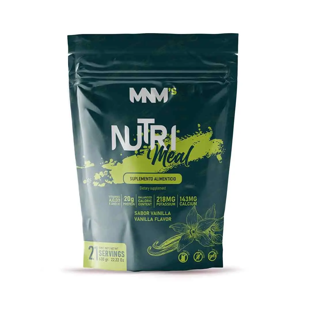 MNM's NutriMeal Vanilla Meal Replacement Shake | 21 Servings | Protein & Fiber Blend