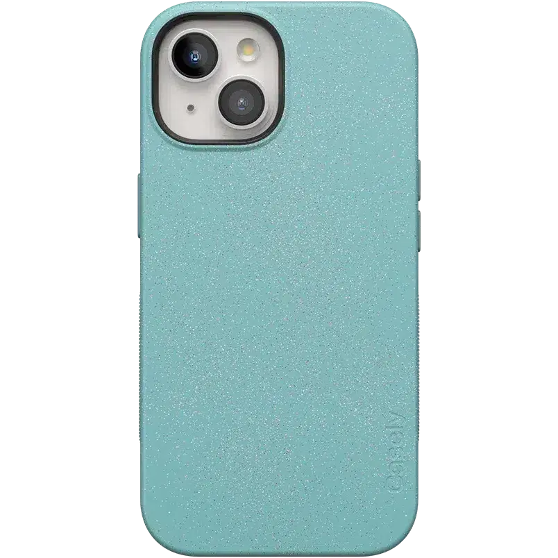 Casely iPhone 15 Case | Aquamarine | Ocean Blue Shimmer | Bold Protective Design | Compatible with MagSafe