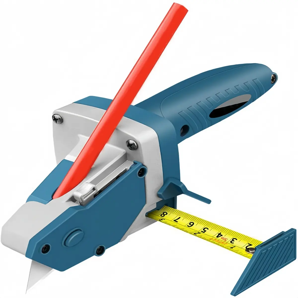 Gypsum Board Cutting Tool Gypsum Board Cutter Multifunctional Woodworking Panel with Tape Measure Tool Kit Includes Cutter, Pencil and 1 Blades