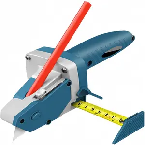 Gypsum Board Cutting Tool Gypsum Board Cutter Multifunctional Woodworking Panel with Tape Measure Tool Kit Includes Cutter, Pencil and 1 Blades