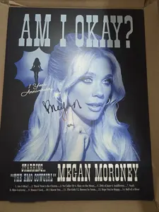 New!! Megan Moroney Am I Okay 1 YR ANNIVERSARY SIGNED Poster