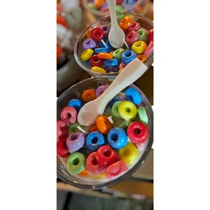 Cereal Bowl Morning breakfast Fruit loops Scented Candle
