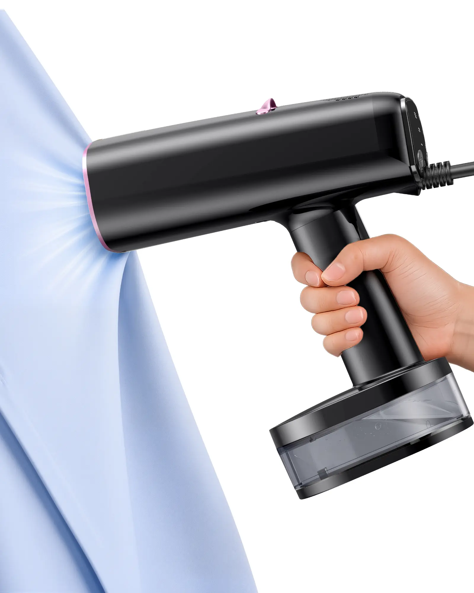 【2026 New Arrivals】Trucozie T559 Clothes Steamer Handheld, 1750W Powerful Garment Steamer with 4500Pa Vacuum Suction, 3-Speed Steam & Dry Iron, 340ml Water Tank Fabric Steamer Wrinkle Remover for Clothes Travel Steamer For Clothes